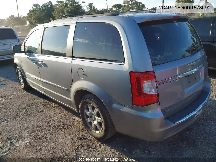 2013 Chrysler Town & Country Touring VIN: 2C4RC1BG0DR578092 Lot: 40480297