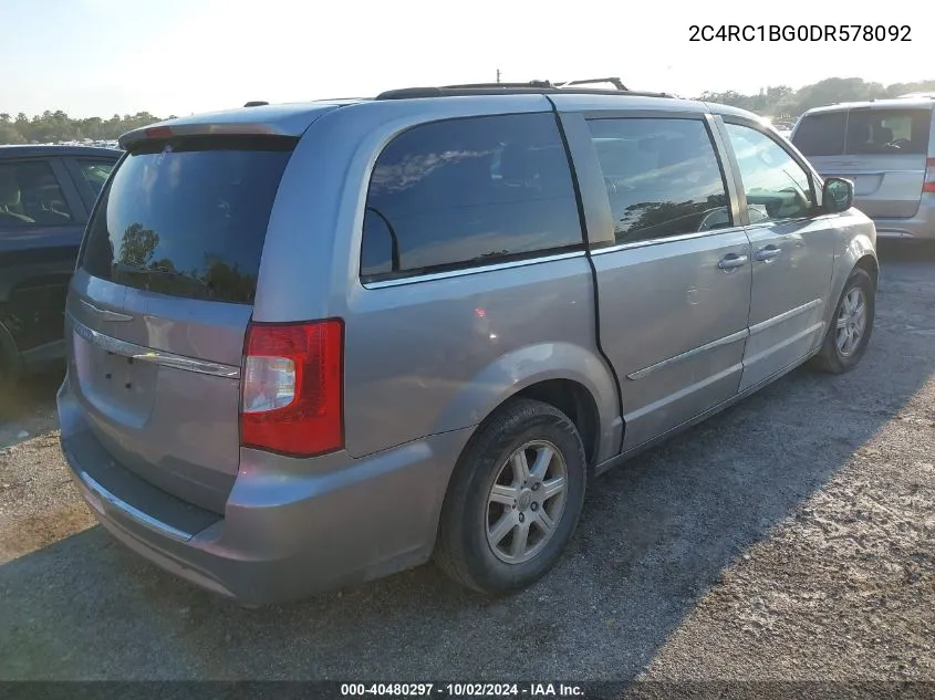 2013 Chrysler Town & Country Touring VIN: 2C4RC1BG0DR578092 Lot: 40480297