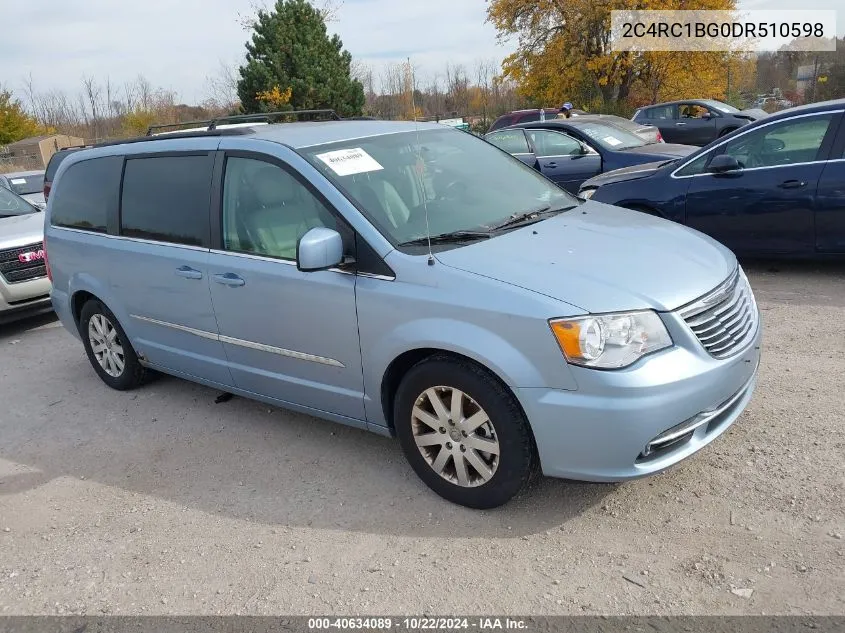 2013 Chrysler Town & Country Touring VIN: 2C4RC1BG0DR510598 Lot: 40634089