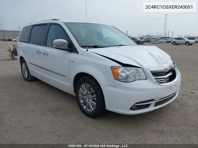 2014 Chrysler Town & Country Touring L VIN: 2C4RC1CGXER243051 Lot: 12051304