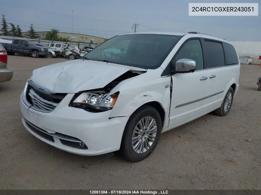 2014 Chrysler Town & Country Touring L VIN: 2C4RC1CGXER243051 Lot: 12051304