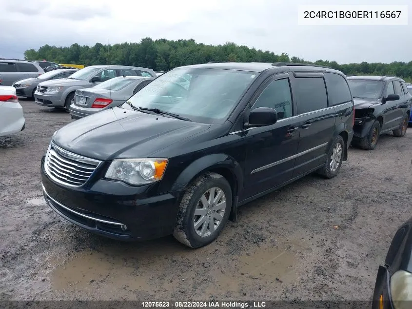 2014 Chrysler Town & Country Touring VIN: 2C4RC1BG0ER116567 Lot: 12075523