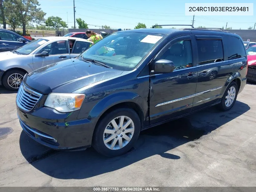 2014 Chrysler Town & Country Touring VIN: 2C4RC1BG3ER259481 Lot: 39577753