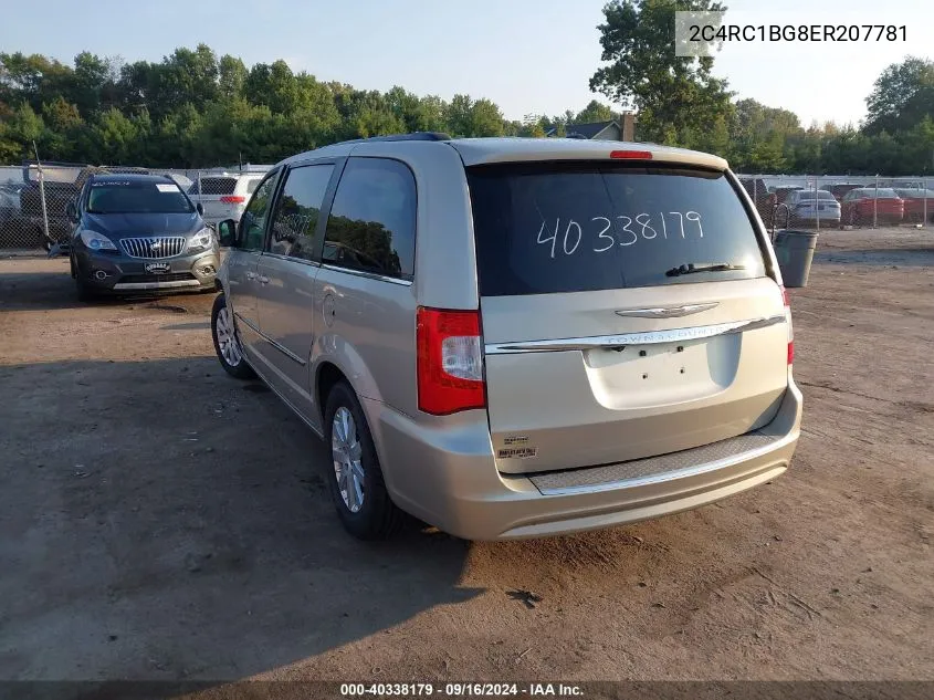 2C4RC1BG8ER207781 2014 Chrysler Town & Country Touring