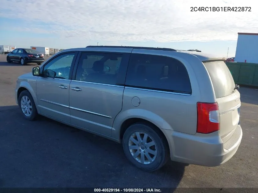 2014 Chrysler Town & Country Touring VIN: 2C4RC1BG1ER422872 Lot: 40529194