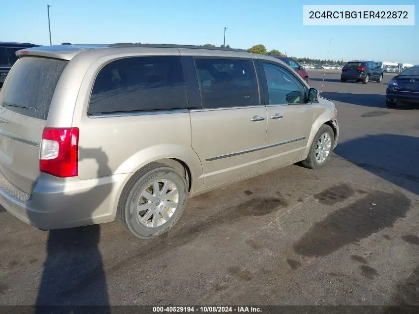 2014 Chrysler Town & Country Touring VIN: 2C4RC1BG1ER422872 Lot: 40529194