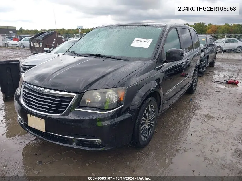 2014 Chrysler Town & Country S VIN: 2C4RC1HG2ER108963 Lot: 40583107