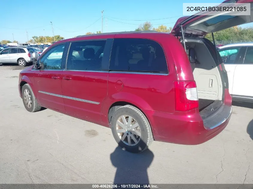 2014 Chrysler Town & Country Touring VIN: 2C4RC1BG3ER221085 Lot: 40626206