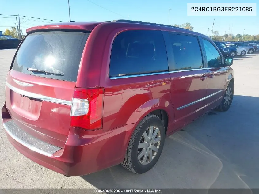 2014 Chrysler Town & Country Touring VIN: 2C4RC1BG3ER221085 Lot: 40626206