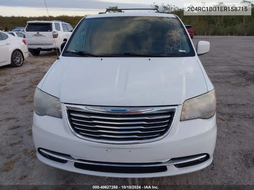 2014 Chrysler Town & Country Touring VIN: 2C4RC1BG1ER158715 Lot: 40627288