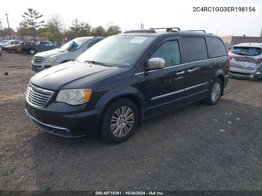 2C4RC1GG3ER198156 2014 Chrysler Town & Country Limited