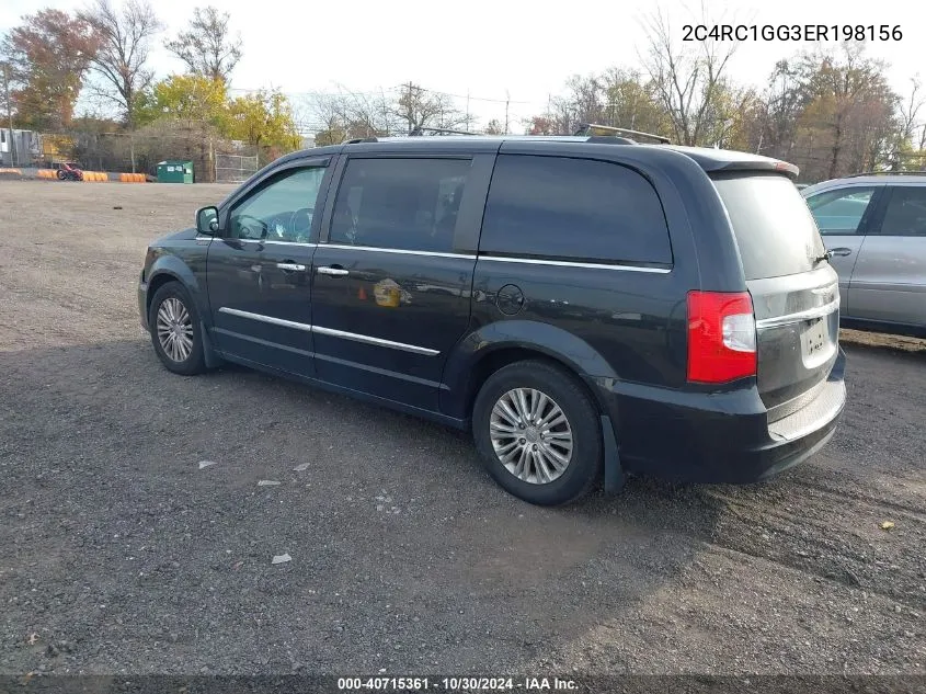 2014 Chrysler Town & Country Limited VIN: 2C4RC1GG3ER198156 Lot: 40715361