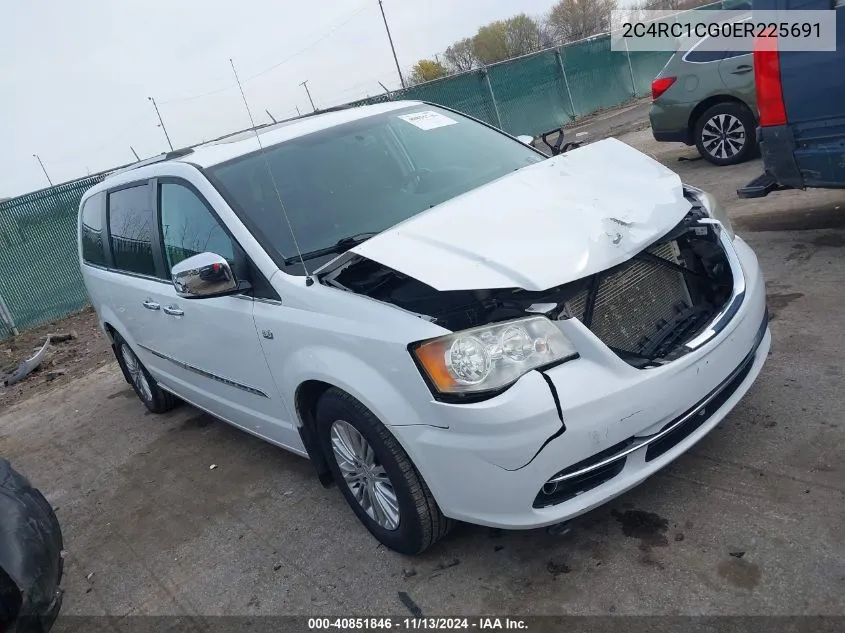 2014 Chrysler Town & Country Touring-L 30Th Anniversary VIN: 2C4RC1CG0ER225691 Lot: 40851846