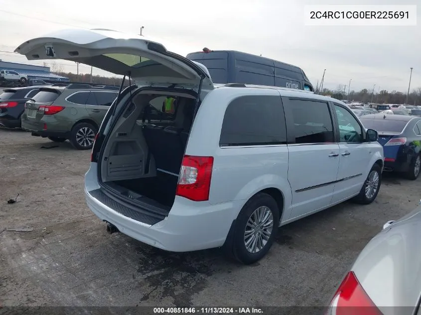 2014 Chrysler Town & Country Touring-L 30Th Anniversary VIN: 2C4RC1CG0ER225691 Lot: 40851846