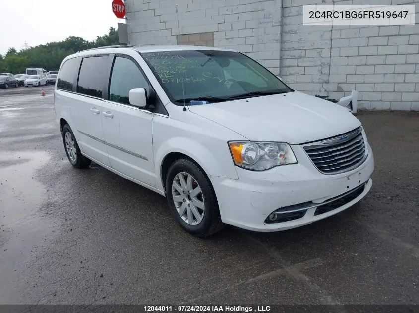 2C4RC1BG6FR519647 2015 Chrysler Town & Country Touring