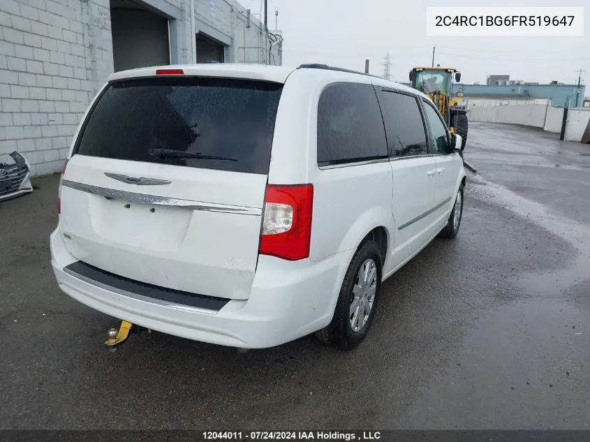 2015 Chrysler Town & Country Touring VIN: 2C4RC1BG6FR519647 Lot: 12044011