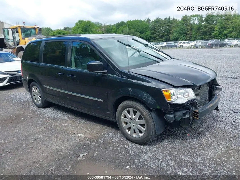 2015 Chrysler Town & Country Touring VIN: 2C4RC1BG5FR740916 Lot: 39581794