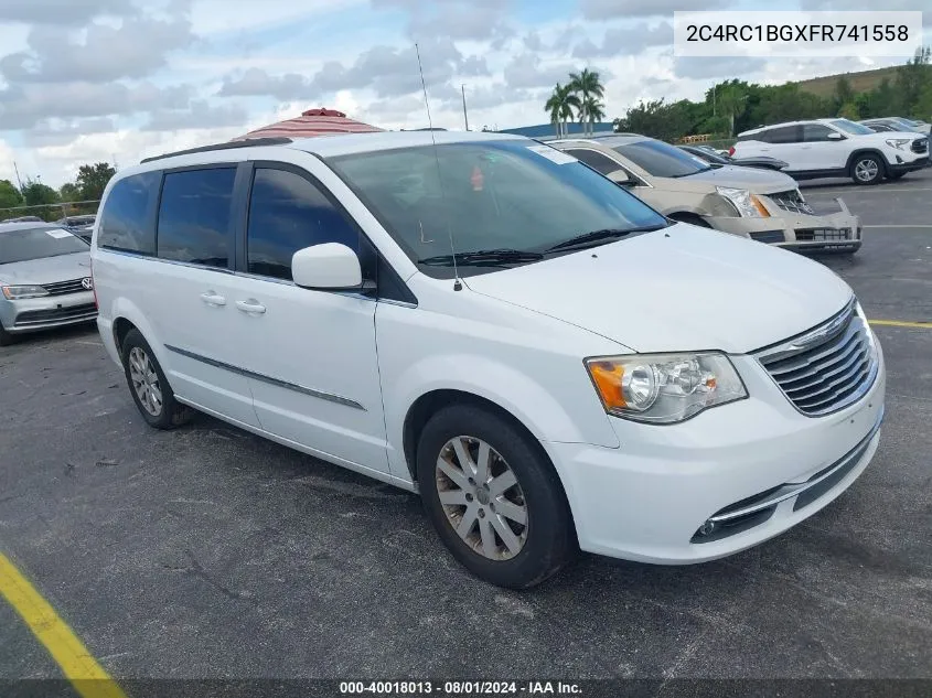 2C4RC1BGXFR741558 2015 Chrysler Town & Country Touring