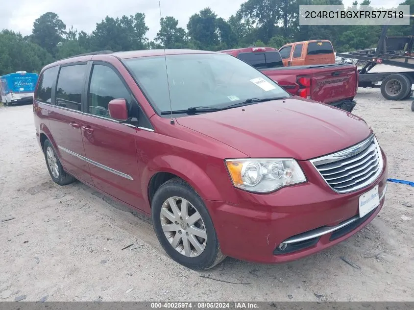 2C4RC1BGXFR577518 2015 Chrysler Town & Country Touring