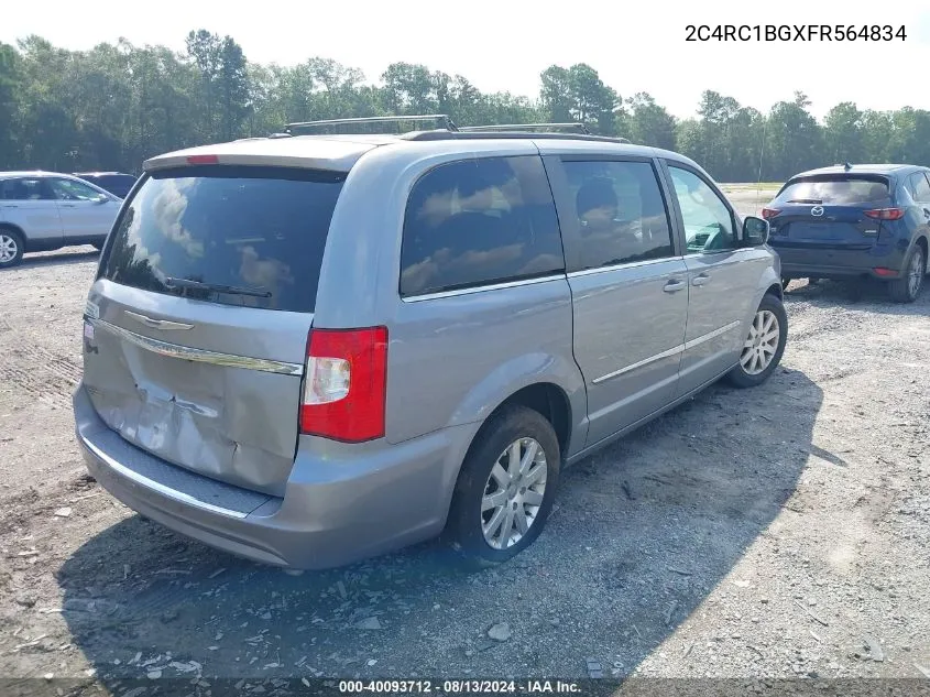 2C4RC1BGXFR564834 2015 Chrysler Town & Country Touring