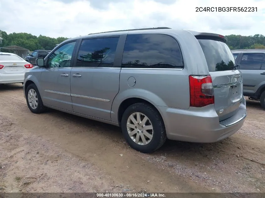 2015 Chrysler Town & Country Touring VIN: 2C4RC1BG3FR562231 Lot: 40130630