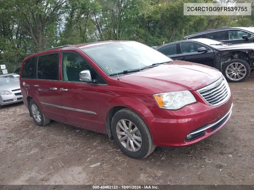 2015 Chrysler Town & Country Limited Platinum VIN: 2C4RC1GG9FR539755 Lot: 40462123