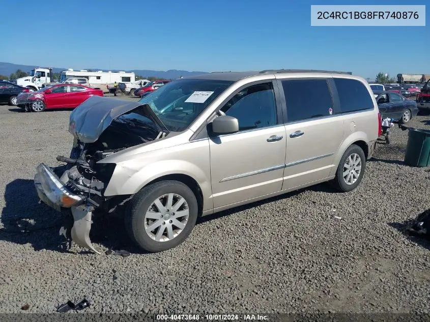 2015 Chrysler Town & Country Touring VIN: 2C4RC1BG8FR740876 Lot: 40473648