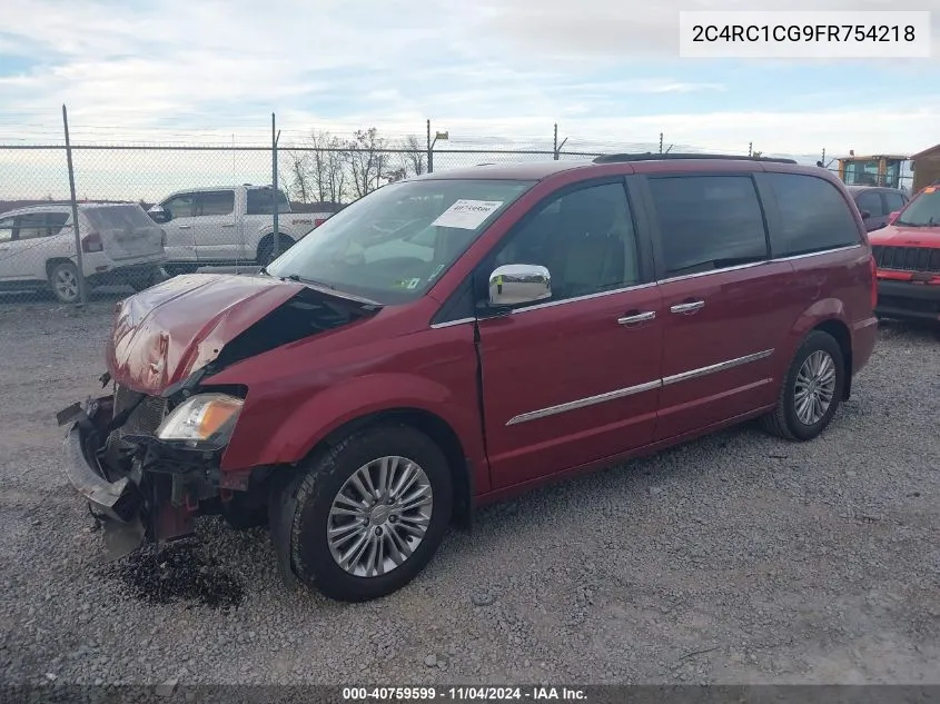 2015 Chrysler Town & Country Touring-L VIN: 2C4RC1CG9FR754218 Lot: 40759599