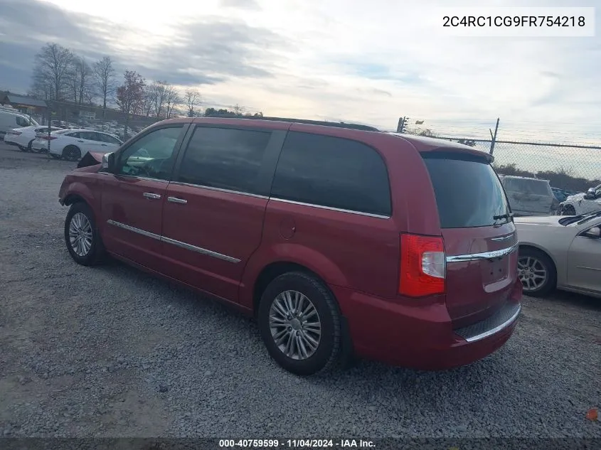 2015 Chrysler Town & Country Touring-L VIN: 2C4RC1CG9FR754218 Lot: 40759599