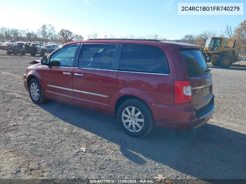 2015 Chrysler Town & Country Touring VIN: 2C4RC1BG1FR740279 Lot: 40775910