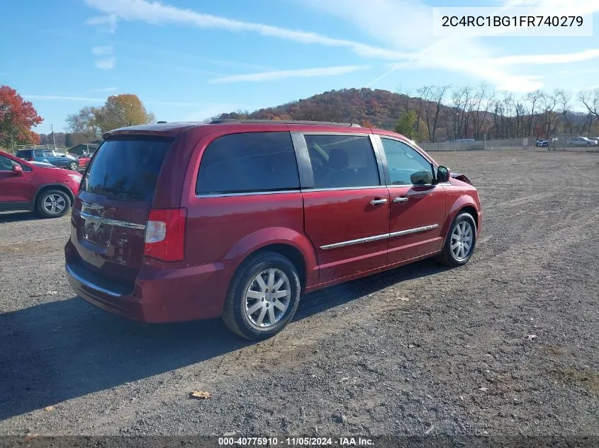 2015 Chrysler Town & Country Touring VIN: 2C4RC1BG1FR740279 Lot: 40775910