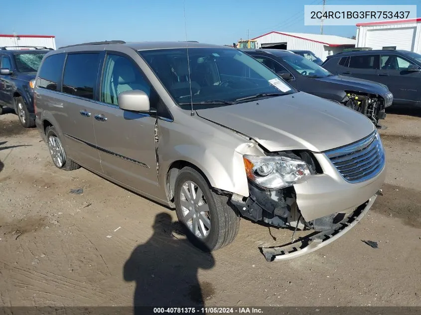 2015 Chrysler Town & Country Touring VIN: 2C4RC1BG3FR753437 Lot: 40781375