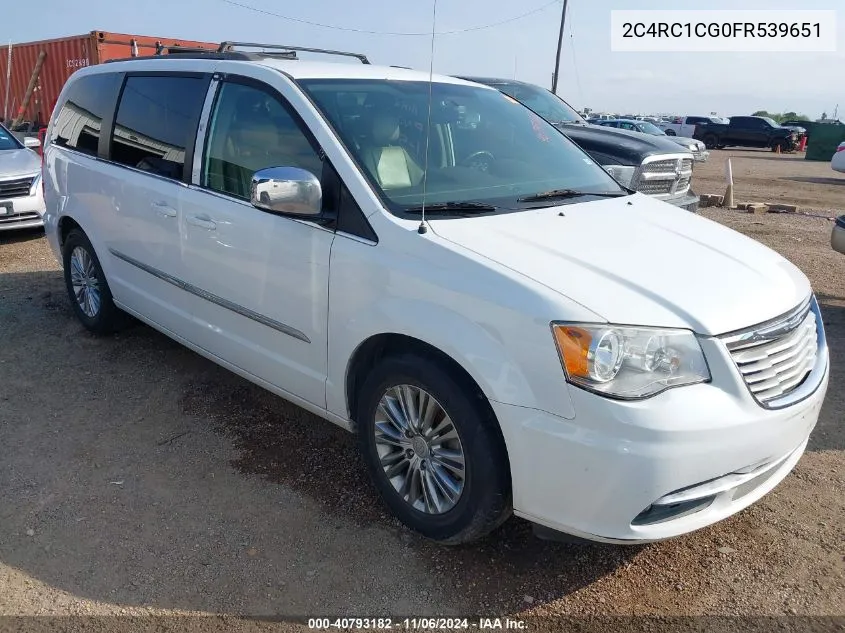 2015 Chrysler Town & Country Touring-L VIN: 2C4RC1CG0FR539651 Lot: 40793182