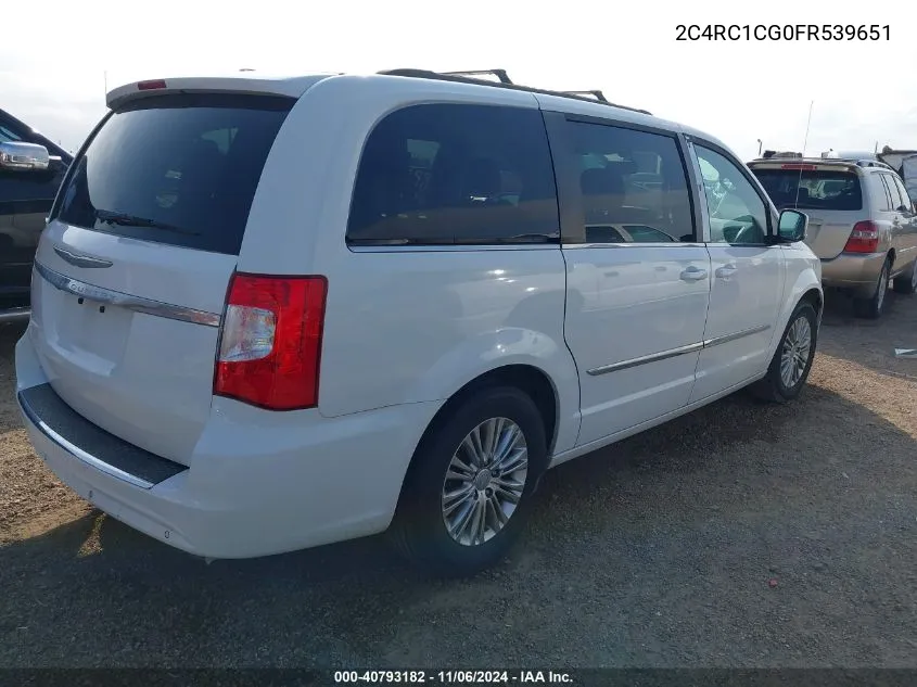 2015 Chrysler Town & Country Touring-L VIN: 2C4RC1CG0FR539651 Lot: 40793182