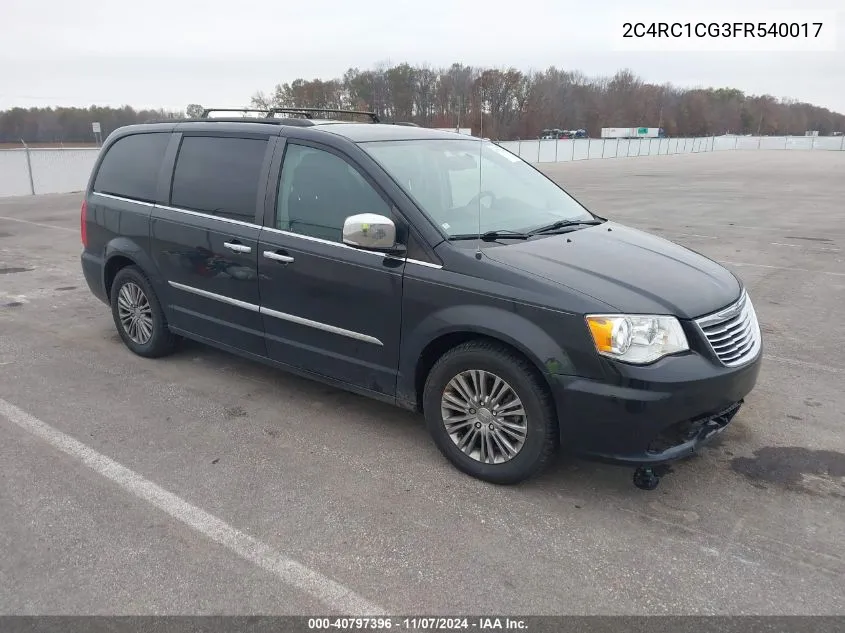 2015 Chrysler Town & Country Touring-L VIN: 2C4RC1CG3FR540017 Lot: 40797396