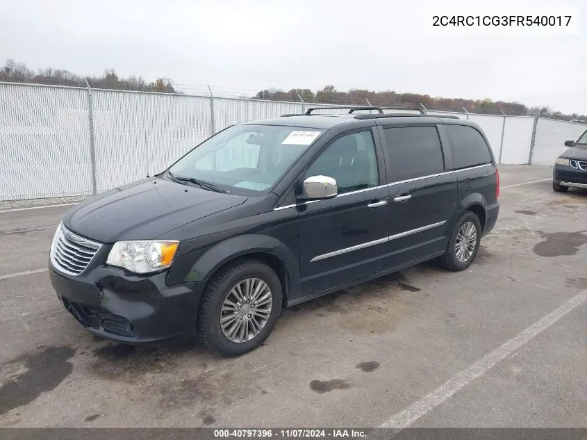 2015 Chrysler Town & Country Touring-L VIN: 2C4RC1CG3FR540017 Lot: 40797396