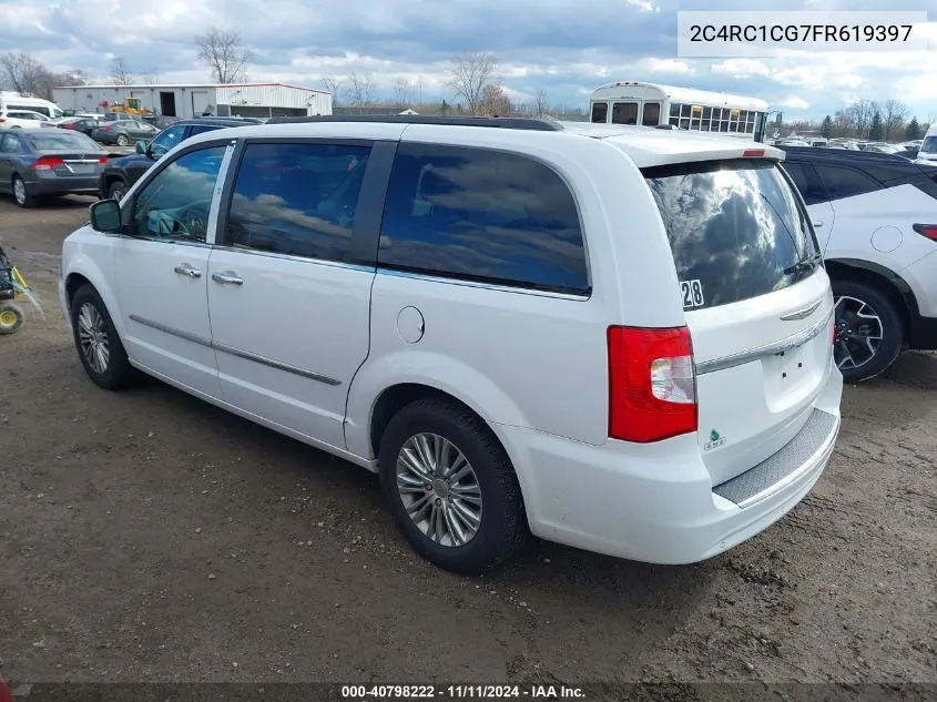 2015 Chrysler Town & Country Touring-L VIN: 2C4RC1CG7FR619397 Lot: 40798222