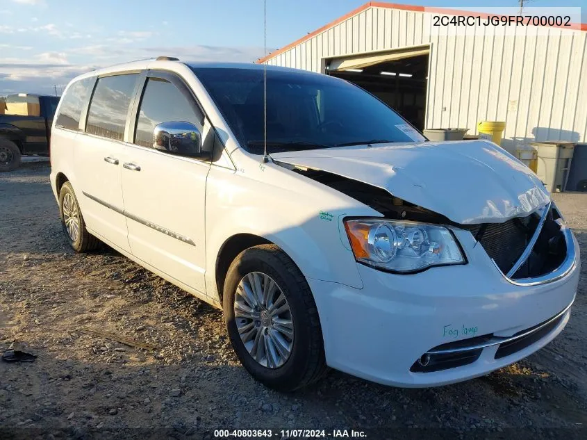 2015 Chrysler Town & Country Limited VIN: 2C4RC1JG9FR700002 Lot: 40803643