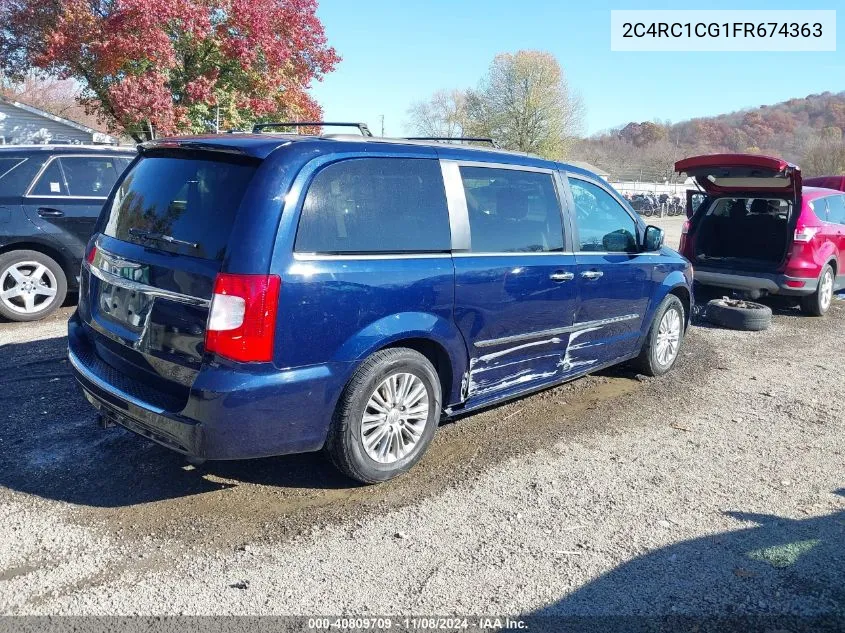 2015 Chrysler Town & Country Touring-L VIN: 2C4RC1CG1FR674363 Lot: 40809709