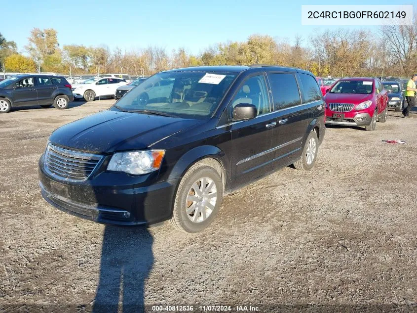 2015 Chrysler Town & Country Touring VIN: 2C4RC1BG0FR602149 Lot: 40812536