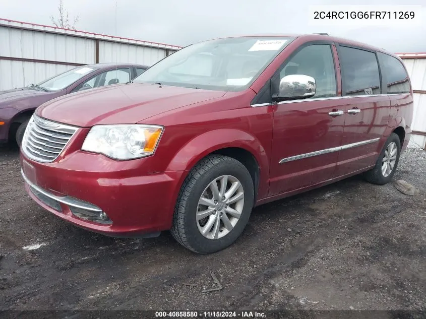 2015 Chrysler Town & Country Limited Platinum VIN: 2C4RC1GG6FR711269 Lot: 40858580