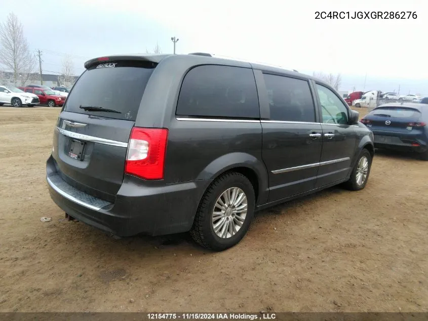 2016 Chrysler Town & Country Limited VIN: 2C4RC1JGXGR286276 Lot: 12154775