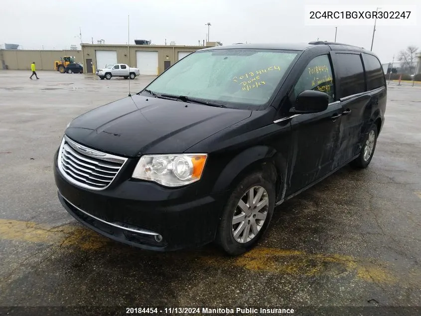 2016 Chrysler Town & Country Touring VIN: 2C4RC1BGXGR302247 Lot: 20184454