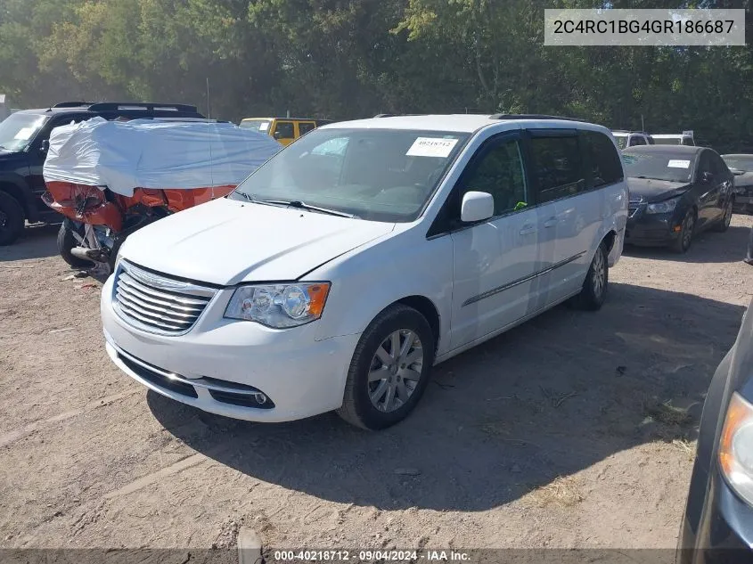 2016 Chrysler Town & Country Touring VIN: 2C4RC1BG4GR186687 Lot: 40218712