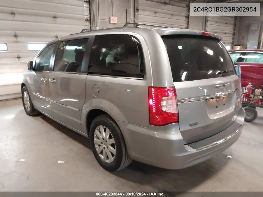 2C4RC1BG2GR302954 2016 Chrysler Town & Country Touring