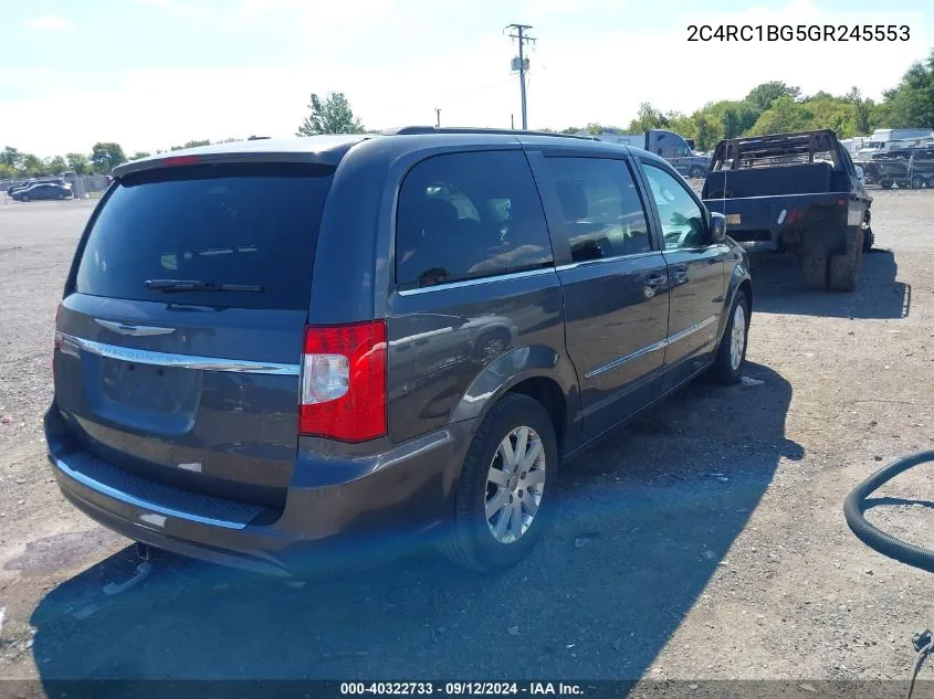 2C4RC1BG5GR245553 2016 Chrysler Town & Country Touring