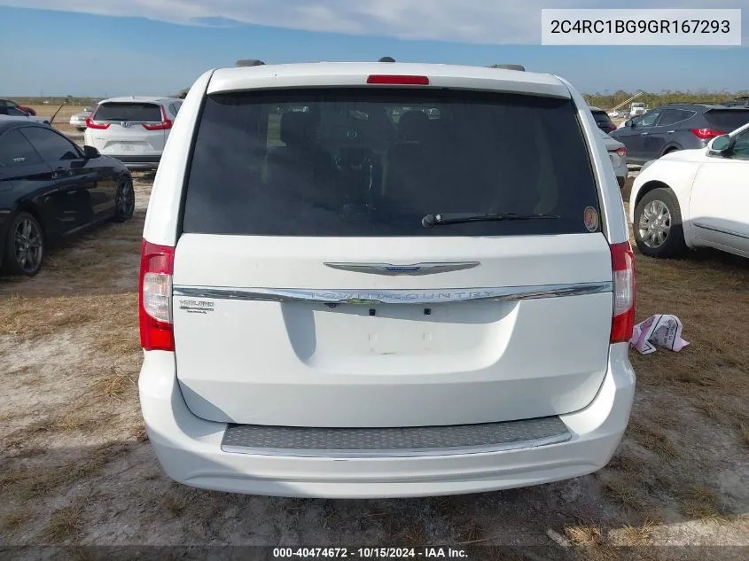 2016 Chrysler Town & Country Touring VIN: 2C4RC1BG9GR167293 Lot: 40474672