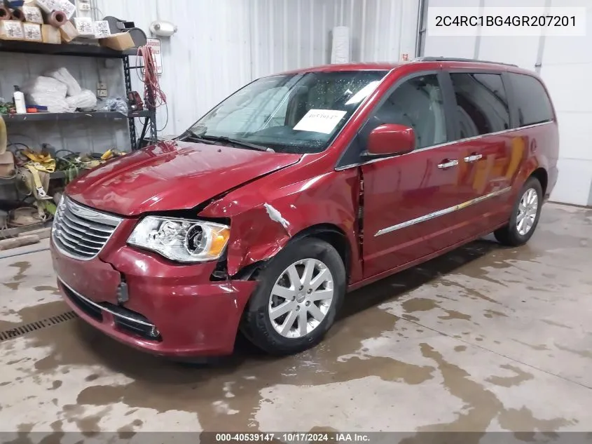 2C4RC1BG4GR207201 2016 Chrysler Town & Country Touring