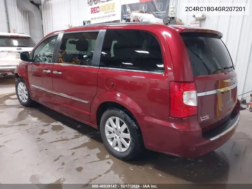 2C4RC1BG4GR207201 2016 Chrysler Town & Country Touring