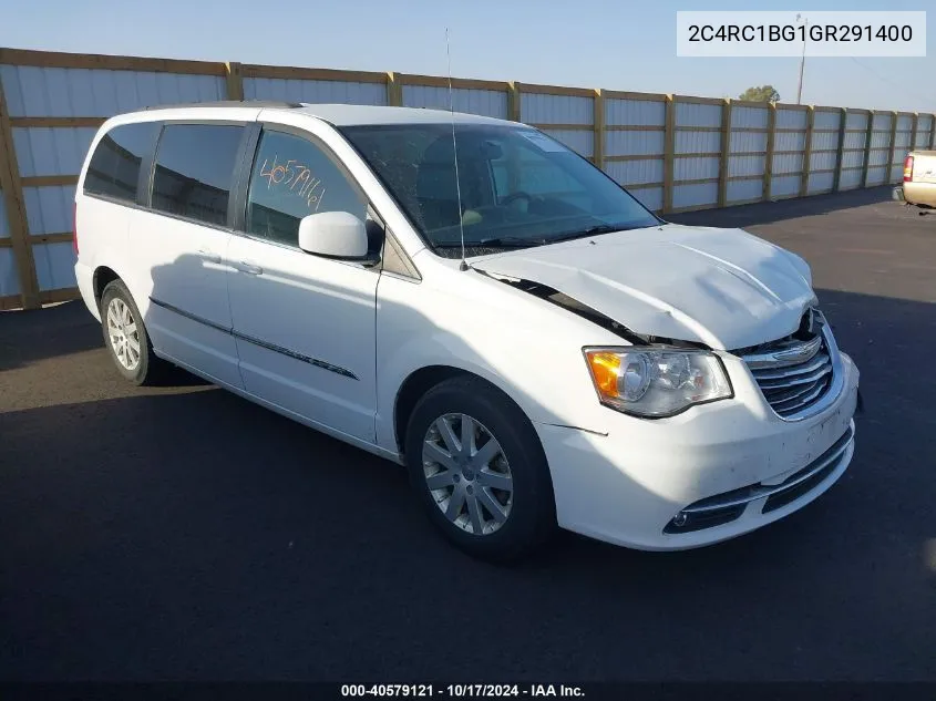 2016 Chrysler Town & Country Touring VIN: 2C4RC1BG1GR291400 Lot: 40579121